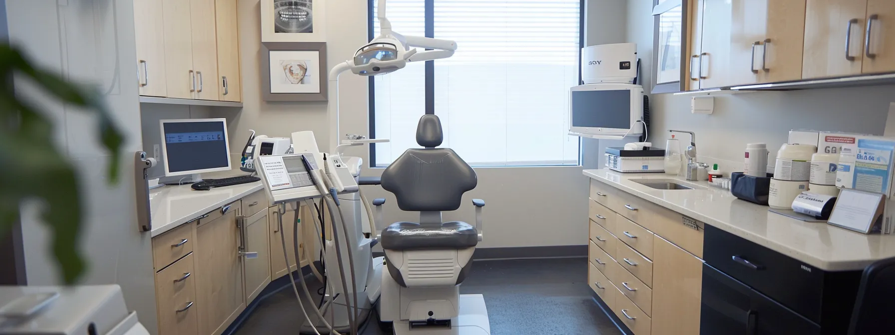 a concerned patient sits in a bright, modern dental office, surrounded by informational pamphlets on insurance coverage and payment options, highlighting the urgency and relief associated with emergency dental care in dallas.